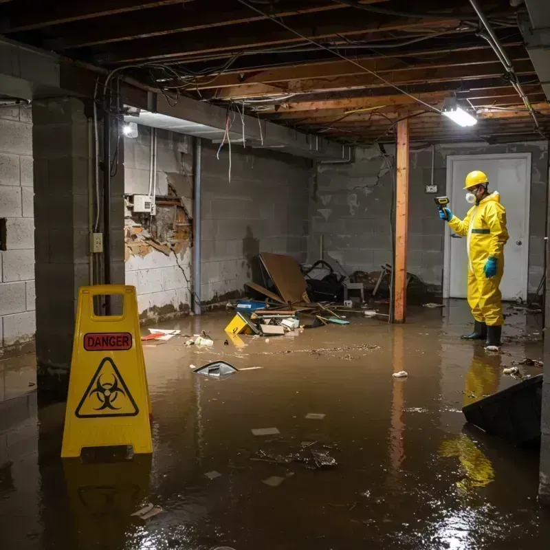 Flooded Basement Electrical Hazard in Kane County, UT Property